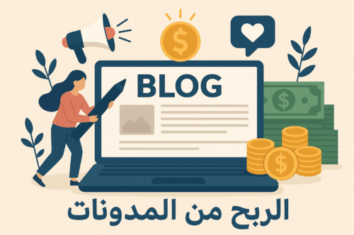 صورة توضيحية لمقالة للربح من المدونات