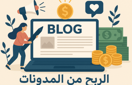 صورة توضيحية لمقالة للربح من المدونات