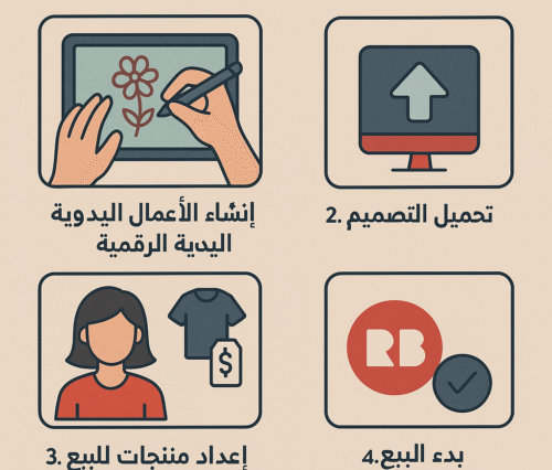 كيفية بيع الأعمال اليدوية الرقمية على منصة Redbubble